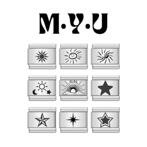 Charm Khắc Mặt Trời - Ngôi Sao | ITALIAN CHARM