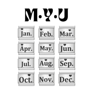 Charm Khắc Tháng - Ngắn | ITALIAN CHARM